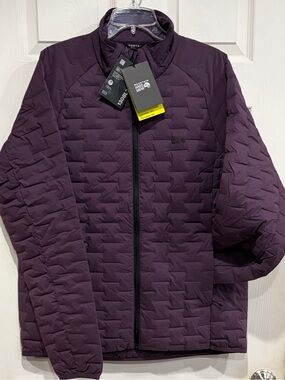 Mountain Hardwear Men's Large Stretchdown Light Jacket Dusty Purple NWT